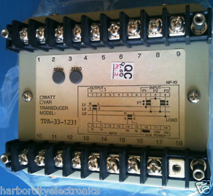 TPA-33-1231 TEXMATE POWER TRANSDUCER 480VAC 5A 60HZ 3 PHASE 3 WIRE