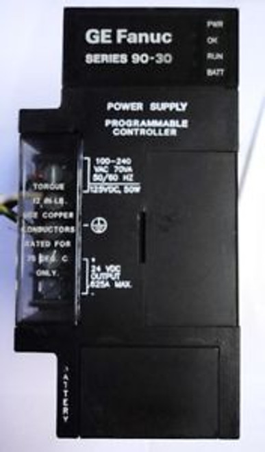 GE FANUC Series 90-30 IC693PWR321N 120/240VAC 125VDC 30W Power Supply