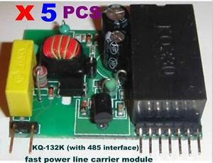 5pcs x KQ-132K (with 485 interface) fast power line carrier module