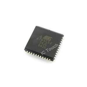 50pcs AT89C52-24JC IC 8-bit Microcontroller ATMEL Corporation IC PLCC-44