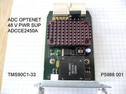 ADC OPTENET MEDIA CONVERTER ADCCE2450A PWR SUP MOD -48V