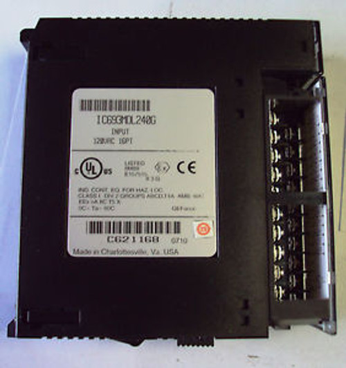 GE FANUC SERIES 90-30 IC693MDL240G Input 120VAC 16pt Module