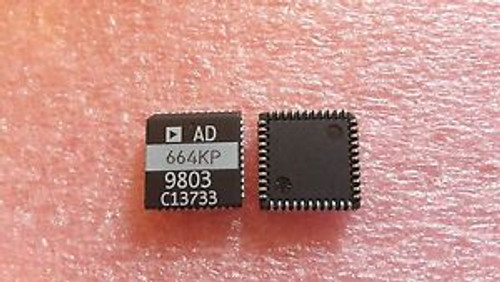 1x Analog Devices AD664KP , DAC 4-CH R-2R 12-bit PLCC-44 , OBSOLETE