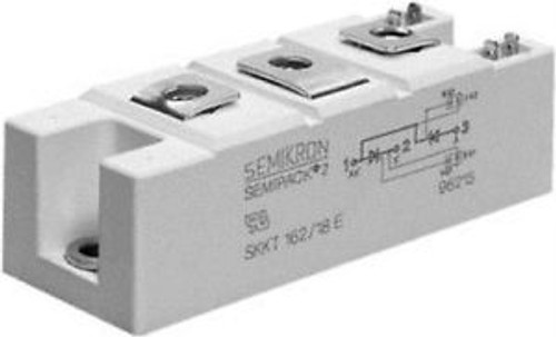 64K2277 Semikron Skkh 162/16 E Thyristor Module, 160A, 1.6Kv, A 21