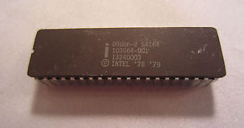 Vintage Intel Copyright 1978-79 D8086-2 S4164 103964-001 I324003 40-Pin Ic Chip