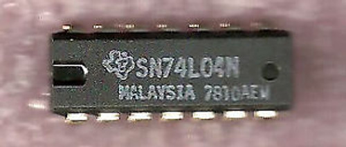 100 Texas Instruments SN74L04N Integrated Circuits NOS 1978 Date Code