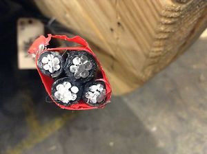 225 Wittenburg 2-2-2-2 Cable Burial Wire Quadruplex Underground 600 Volt