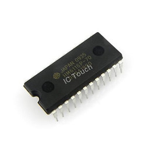 50pcs HM6116P-70 IC 2048-word X 8bit High Speed CMOS Static RAM HITACHI PDIP-24