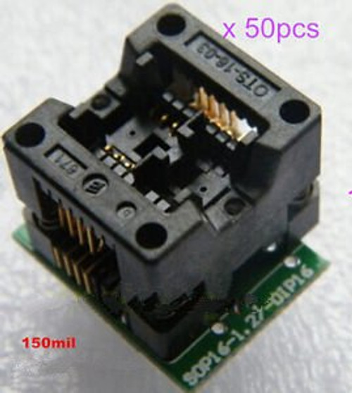 [50x] SOIC8 SOP8 to DIP8150mil EZ Programmer Adapter Socket Converter Module