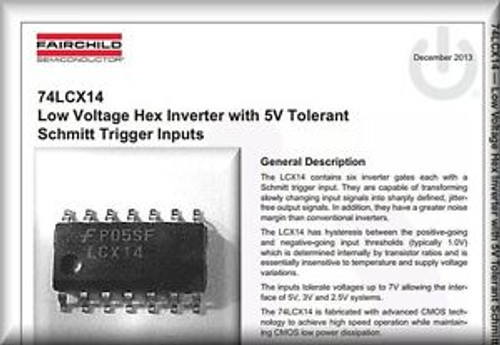 LCX14 (Thirty Two Pieces) Low Voltage Hex Inverter