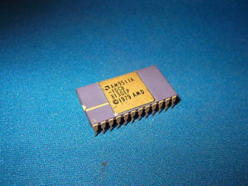 AM9511A-1DCB AMD GOLD AM9511 Arithmetic Logic Unit ALU Vintage RARE COLLECTIBLE