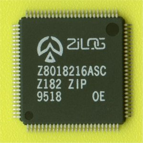 450Ã— Zilog Z80182 16MHz Z80 CPU+UART/TIMER/DMA/CS VQFP-100 SMD SMT Z180 HD64180