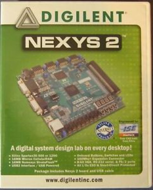 Digilent Nexys 2 Spartan-3E 500K FPGA Board with Bonus Xilinx DVD