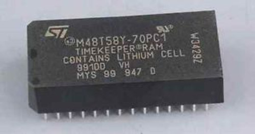 M48T58Y-70PC1 TIMEKEEPER  64K (8Kx8) 70ns 28 PIN By STMicroelectronics (5 PER)