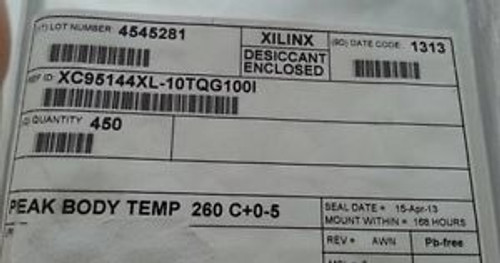 (50 pcs) XC95144XL-10TQG100I XILINX XC9500XL 3.2K GATES 144 MCRCLLS 111.1MHZ (50 pcs) XC95144XL-10TQG100I XILINX XC9500XL 3.2K GATES 144 MCRCLLS 111.1MHZ