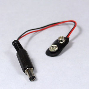 Wholesale 50 PCS 9V Snap I-Type To DC 2.1MM Plug Wire Power Cable