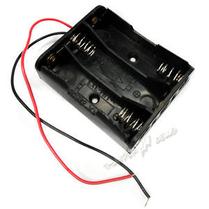 100 x Battery Holder Box Case 3AA 2A size 4.5V Clip Type 6 Wire Lead NiCd NiMH