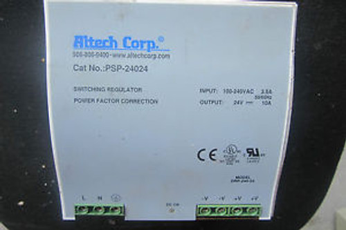 ALTECH CORP. PSP-24024 POWER SUPPLY PSP24024