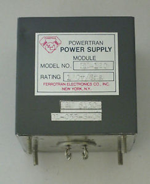 Powertran Power Supply Module HM-120 NSN 6130-01-033-6409 120VAC to 120VDC  New