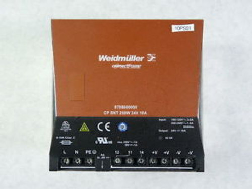 Weidmuller 8708680000 Power Supply Unit CP SNT 250W 10A 24VDC  WOW