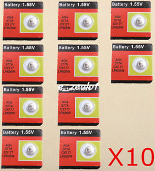 10PCS  AG4 Button batteries  coin batteries watch batteries Perfect