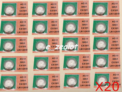 20PCS AG10 Batteries coin batteries watch batteries Perfect