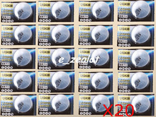20PCS CR2430 Button batteries 3V Li Battery Perfect