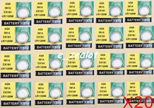 20PCS AG8 Button Batteries coin batteries watch batteries Perfect