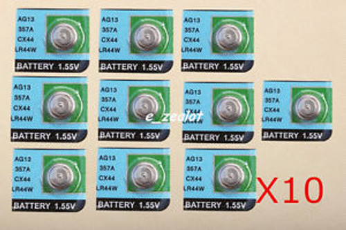 10PCS LR44 Button Batteries coin batteries watch batteries Perfect