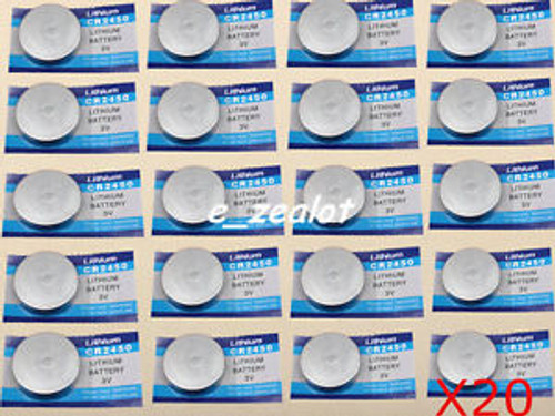 20PCS CR2450 Button batteries perfect 3V Li Battery