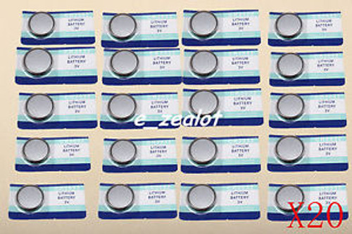 20pcs CR2032  Button Batteries 3V perfect Li Battery Coin Battery Watch Battery