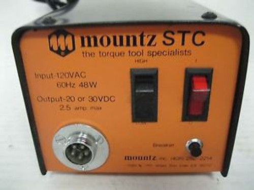 Mountz STC/ #1603001/ input-120vac/60Hz (48W)/0utput-20or 30vdc