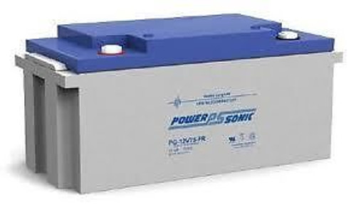 BATTERY POWER-SONIC PG-1275FR 12V 75AH 10HR. RATE HIGH RATE 10 YEAR  EACH