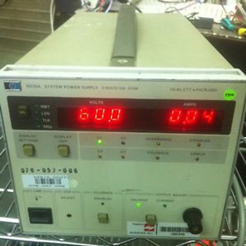 HP  6038A System Power Supply 0-60V / 0-10A 200W  TESTED