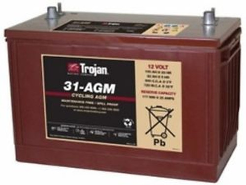 BATTERY TROJAN 31-AGM 12V 100AH AGM GRP 31 DEEP CYCLE  THREE  EACH