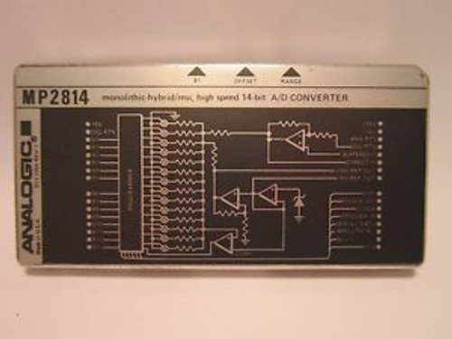 ANALOG MP2814 MONOLITHIC HYBRID/msi HIGH SPEED 14 BIT A/D CONVERTER