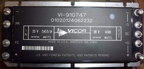 VICOR VI-910747 POWER CONVERTER In:18-36 VDC  Out:28VDC same: V24A28T500B00