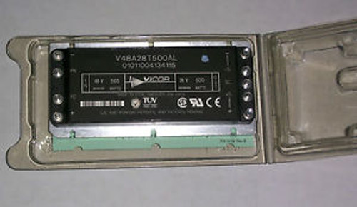 1 brand new VICOR (V48A28T500AL) POWER CONVERTER IN=48VADC O=28V AC/DC 500W