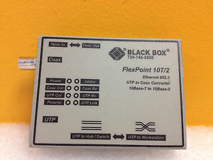 Black Box LMC210A Flexpoint 10T/2 Ethernet 802.3 UTP to Coax Converter (SALE)