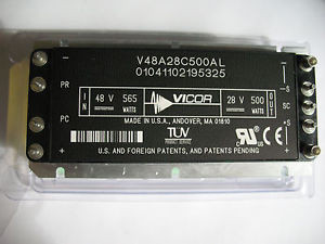 VICOR V48A28C500AL DC/DC CONVERTER MODULE 48V IN 28VOUT 500 WATTS