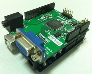 Gameduino VGA game development board / FPGA with serial Verilog source XC3S200