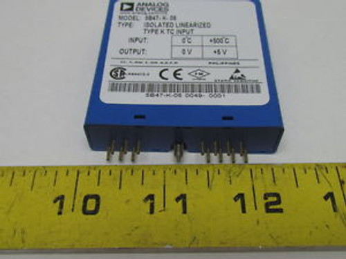 Analog 5B47-K-05 0049-0001 Isolated Linearized TC Input 0┬íC-+500┬íC Output 0V-+