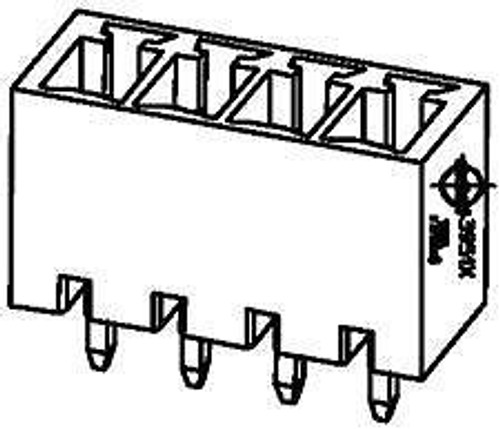 Pluggable Terminal Blocks 3.81MM EURO HEADER V HEADER VERT BLK 4C...(100 pieces)