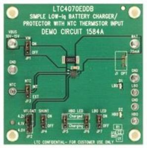 Linear Technology Dc1584A Ltc4070 Battery Charger Thermistor Demo Board