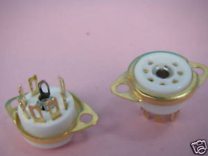 50,Vacuum Tube 7-Pin DIY PRE-AMPLIFIER Gold Socket ,7FG