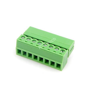 100pcs 8-Pin 3.81mm Screw Terminal Block Connector Pluggable Type (Straight Pin)