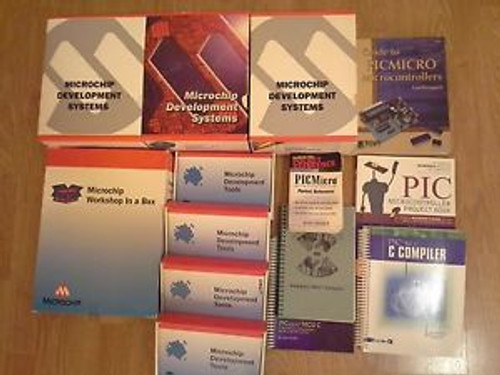 Huge Lot Microchip PIC Development Kits / Tools / Systems / Workshop / Books