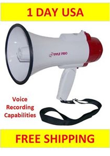 30W Professional Megaphone / Bullhorn with Siren Model #  PMP35R  800 Yard Range