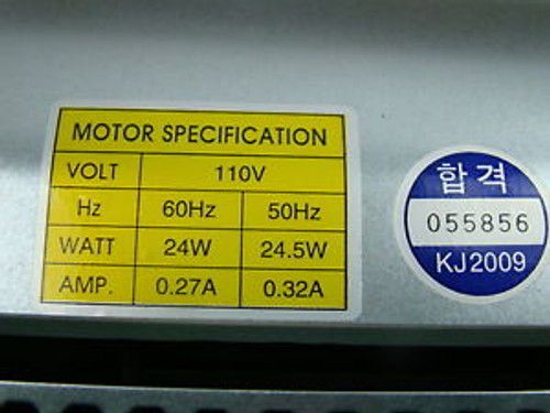 Motor Specification Fan Flow For Car Top 110V LG-10299