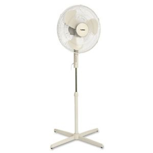 Lorell Floor Fan - 18 Diameter - 3 Speed - Steel Stand - Light Gray